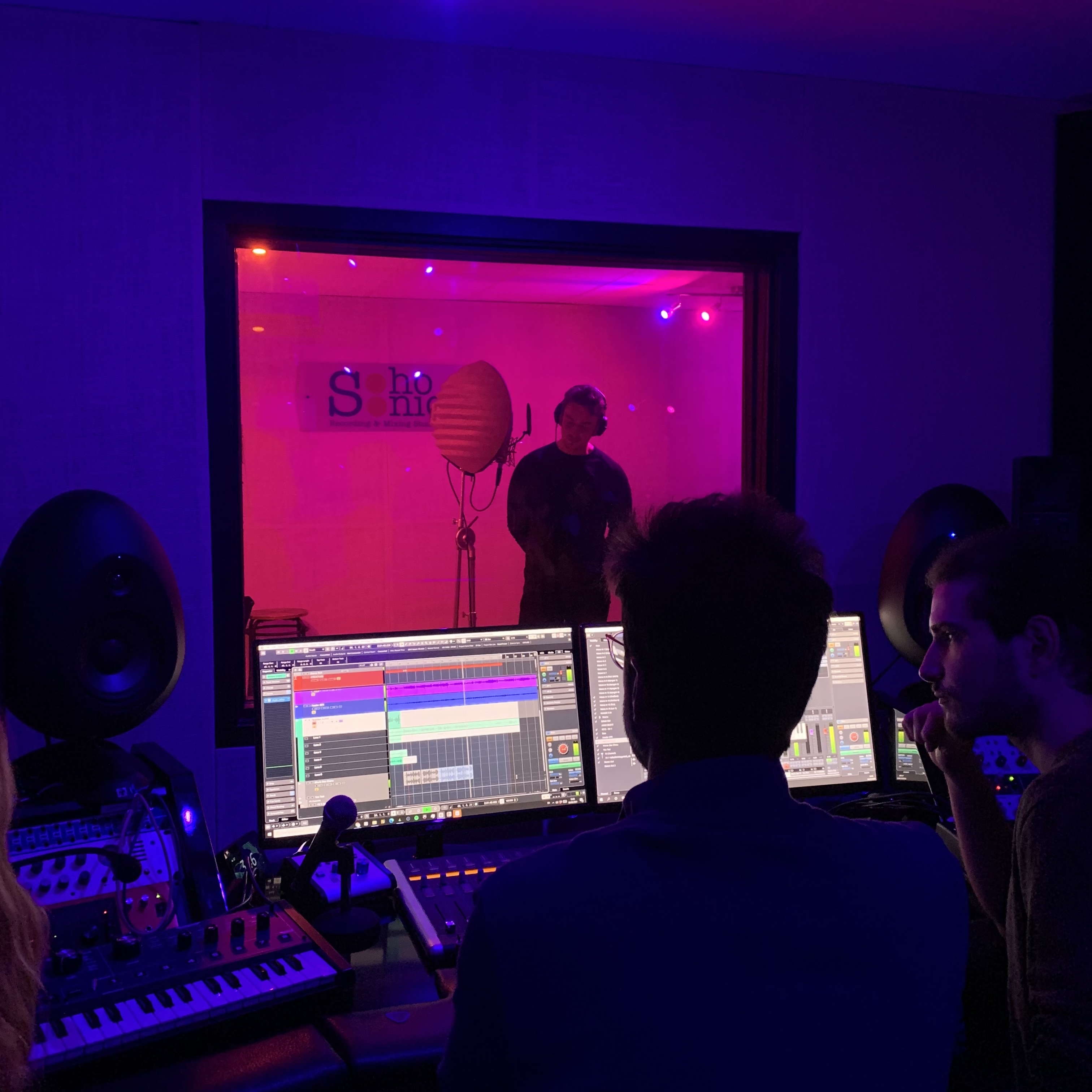 Recording studio engineer at Soho Sonic, central London