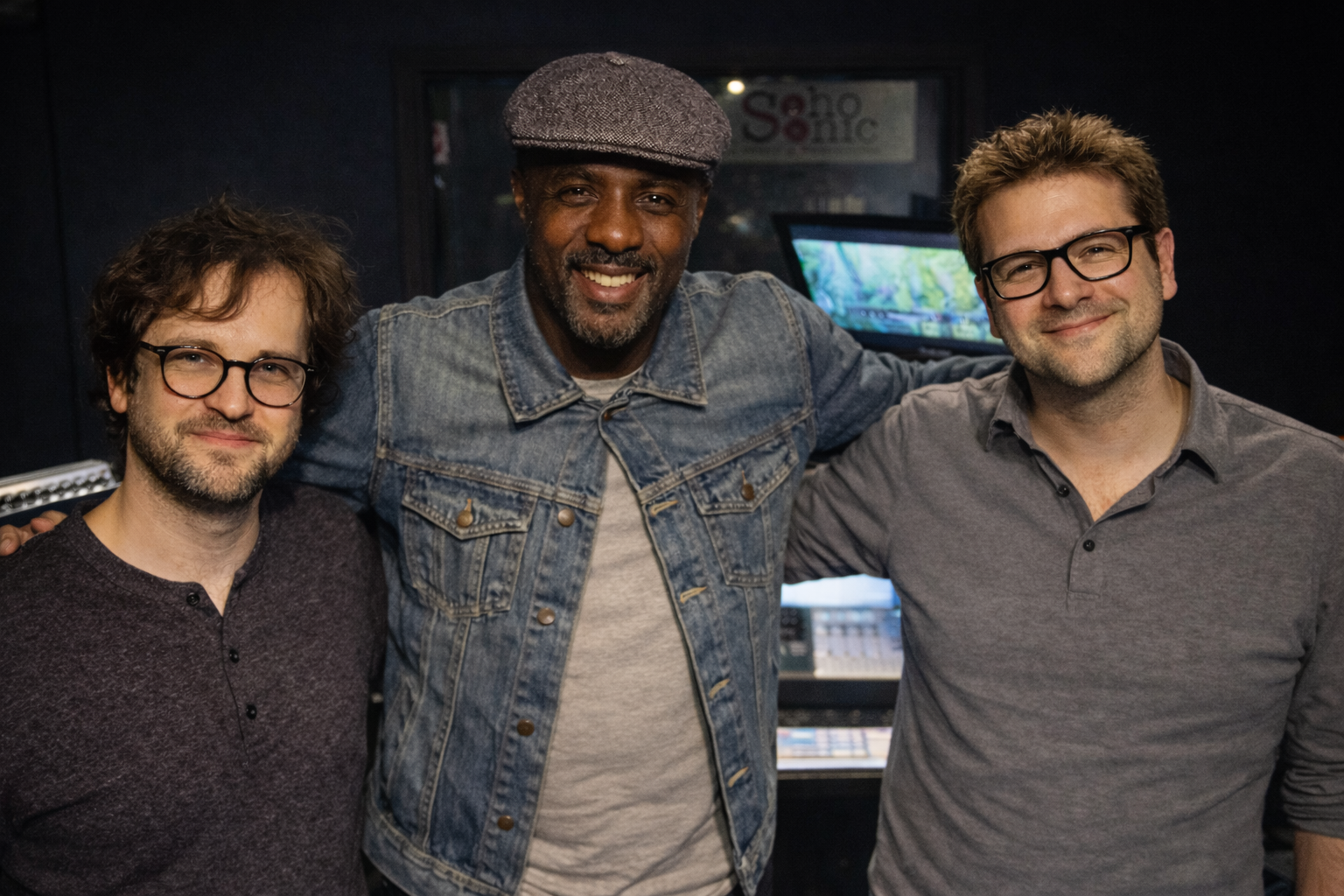 Idris Elba at Soho Sonic's Piccadilly studio