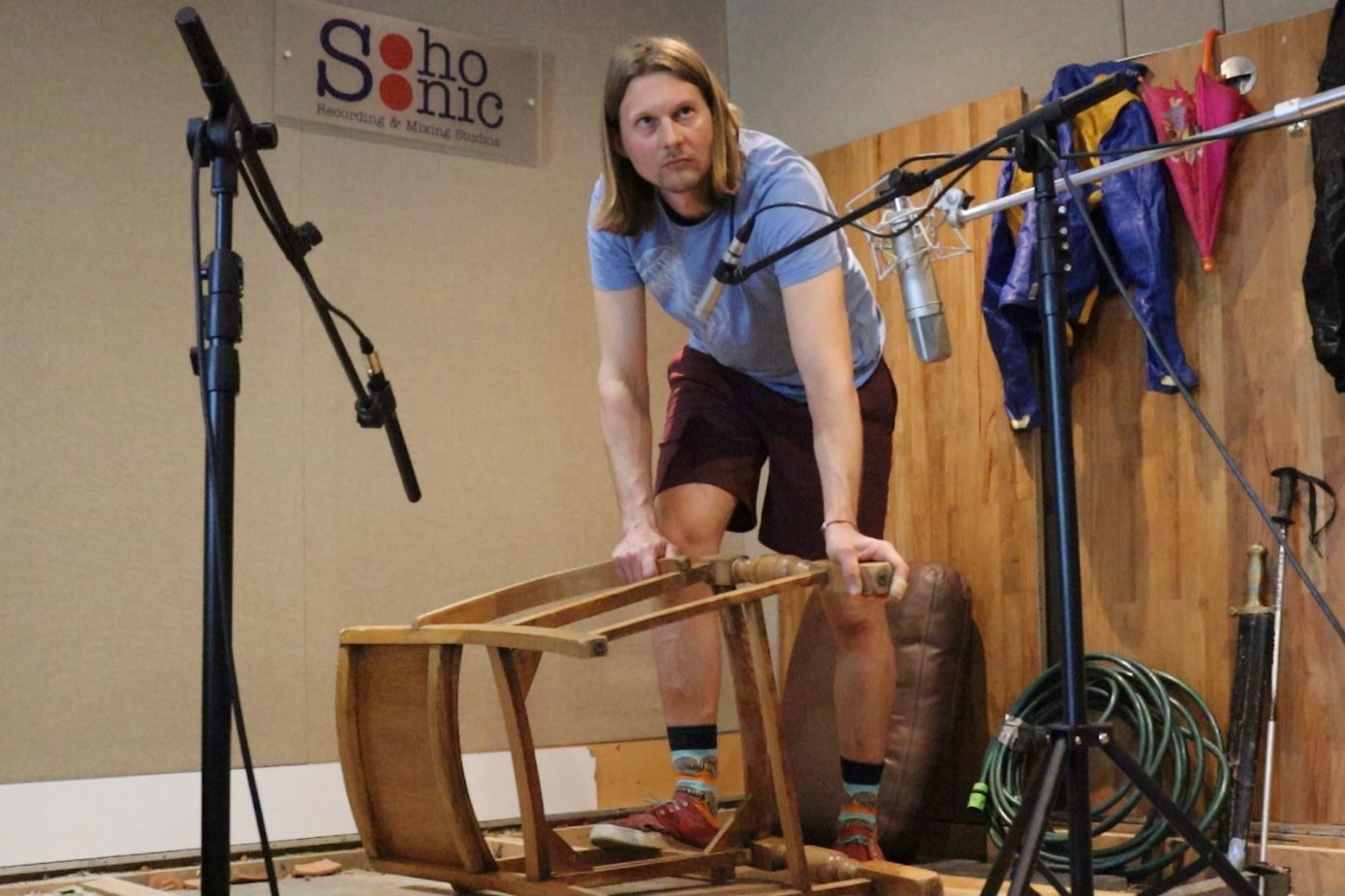 Foley recording session at Soho Sonic's London studio