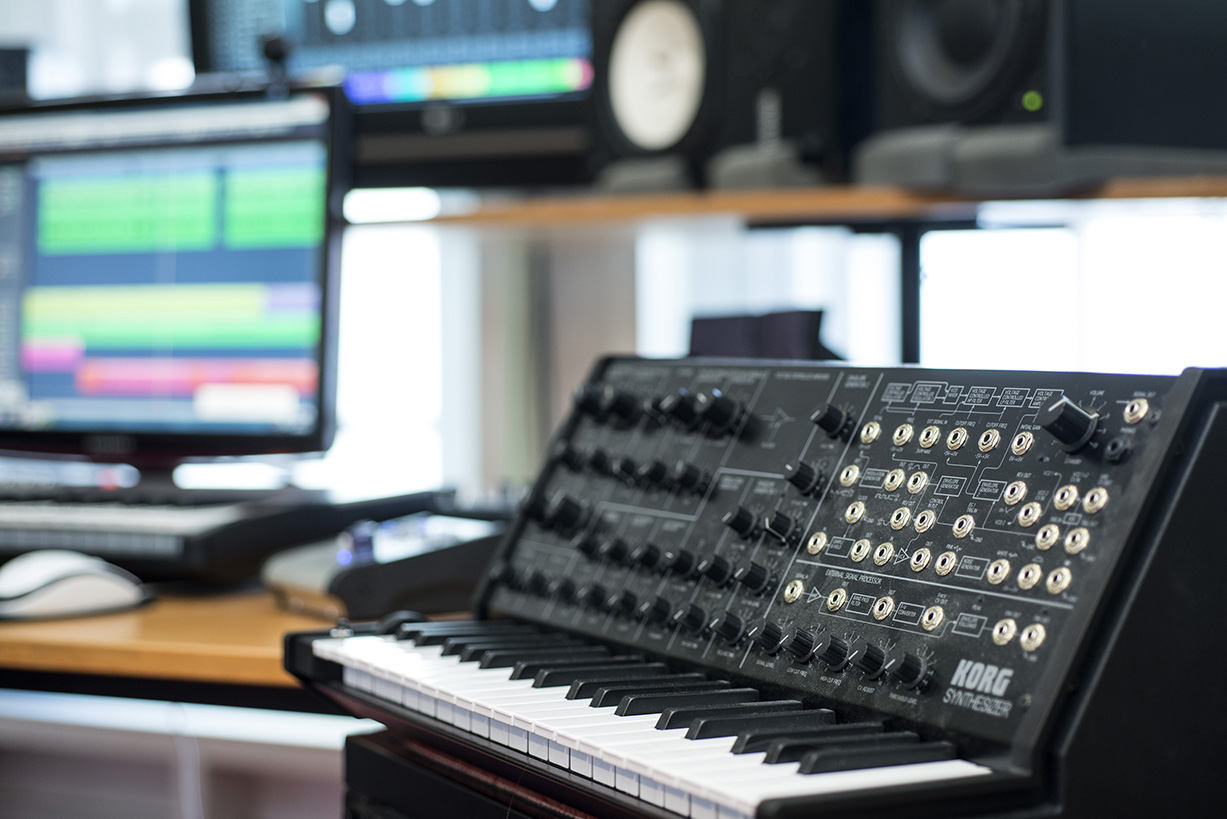 Songwriting and music production studio in central London
